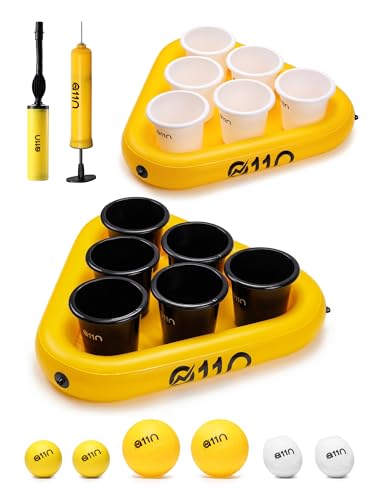 A11N Sports Outdoor Bucket Toss Game, 12 Buckets & 6 Balls