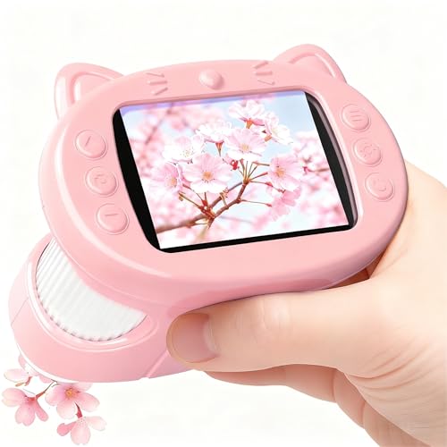 Kids’ 1000X 4K Digital Microscope with 2.4-Inch Screen