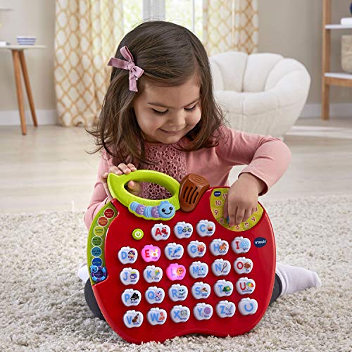 VTech ABC Learning Apple Interactive Alphabet Toy, Red