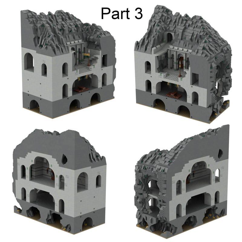 TIANSTO MOC-38478 Helm’s Deep Castle Building Set, 15,830 Pieces
