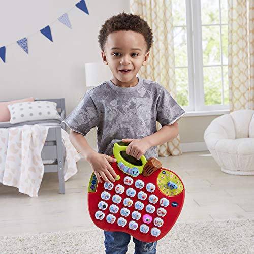 VTech ABC Learning Apple Interactive Alphabet Toy, Red