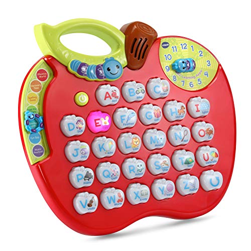 VTech ABC Learning Apple Interactive Alphabet Toy, Red