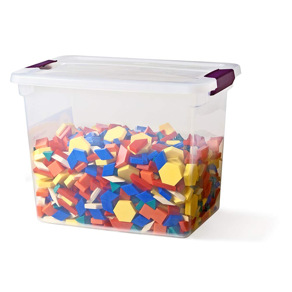 hand2mind 1,250-Piece Geometric Pattern Blocks for Kids