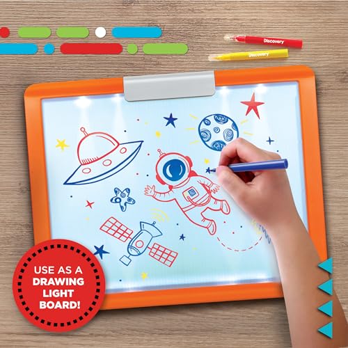 Discovery 26-Piece LED Tracing Tablet & Art Set for Kids