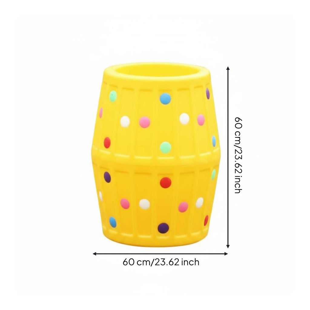 Simhoa Kids’ Foam Sensory Rolling Barrel Toy, Yellow