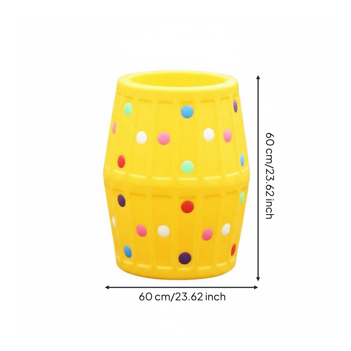 Simhoa Kids’ Foam Sensory Rolling Barrel Toy, Yellow
