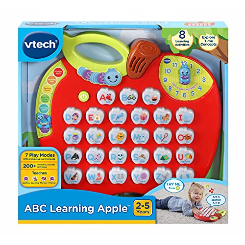VTech ABC Learning Apple Interactive Alphabet Toy, Red