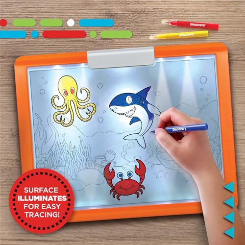 Discovery 26-Piece LED Tracing Tablet & Art Set for Kids