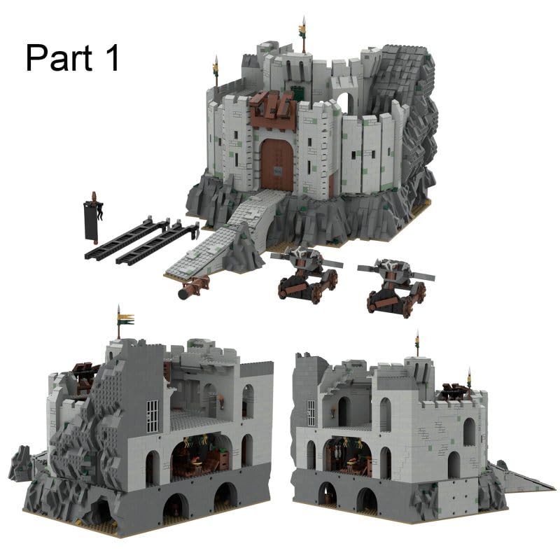 TIANSTO MOC-38478 Helm’s Deep Castle Building Set, 15,830 Pieces