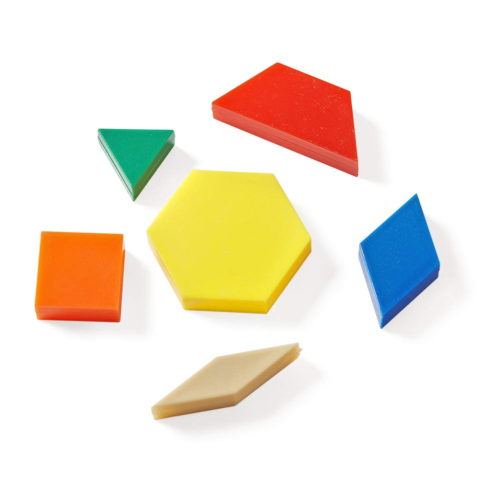 hand2mind 1,250-Piece Geometric Pattern Blocks for Kids