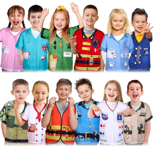 12-Piece Kids’ Community Helper Dress-Up Costume Set