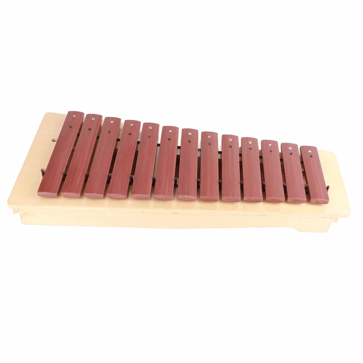 13-Tone Wooden High-Pitch Xylophone for Kids, Pine Red