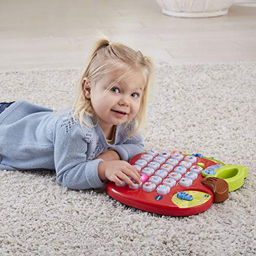 VTech ABC Learning Apple Interactive Alphabet Toy, Red