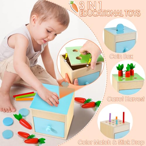 WOODMAM Montessori Learning Toys for Babies, 6–18 Months