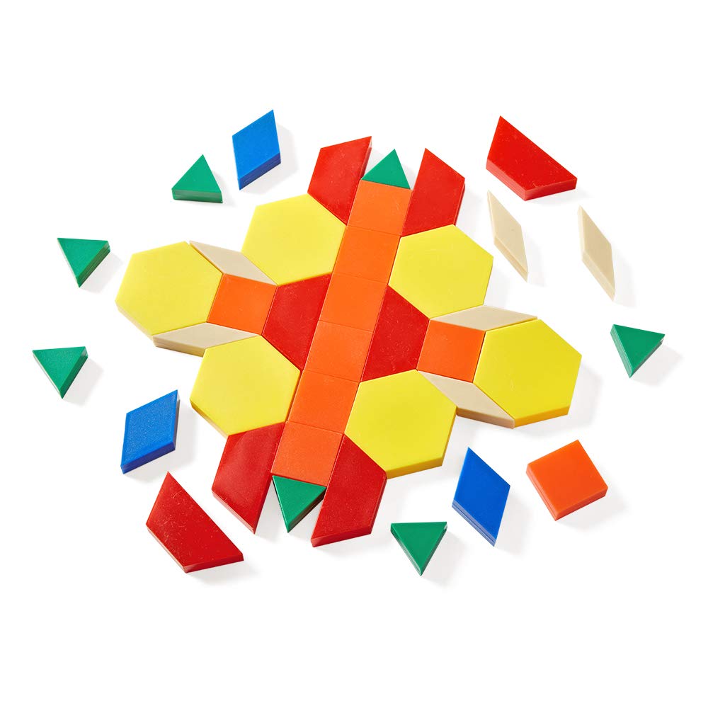 hand2mind 1,250-Piece Geometric Pattern Blocks for Kids