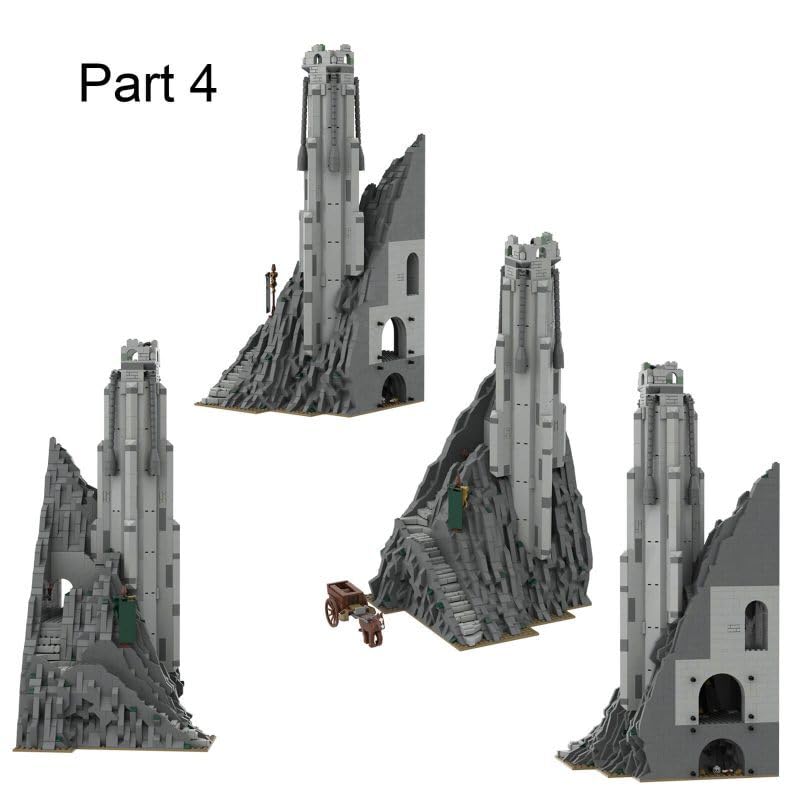TIANSTO MOC-38478 Helm’s Deep Castle Building Set, 15,830 Pieces