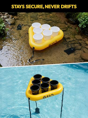 A11N Sports Outdoor Bucket Toss Game, 12 Buckets & 6 Balls