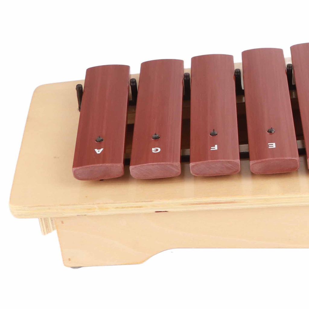 13-Tone Wooden High-Pitch Xylophone for Kids, Pine Red