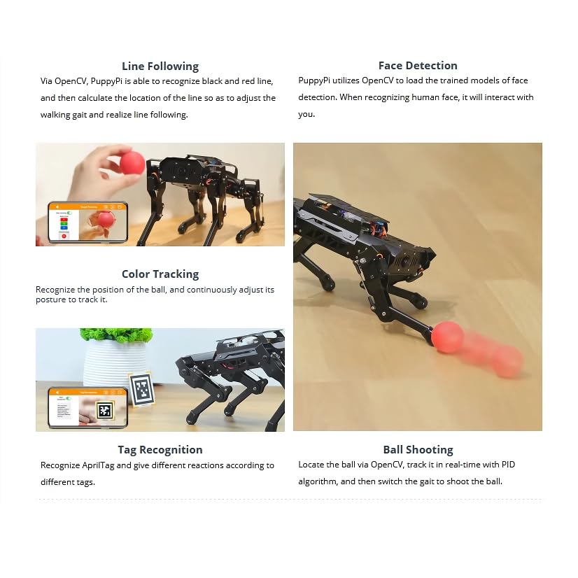 AI Vision Quadruped Educational Robotics Learning Kit