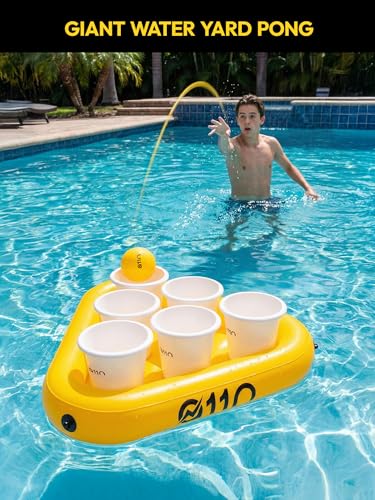 A11N Sports Outdoor Bucket Toss Game, 12 Buckets & 6 Balls