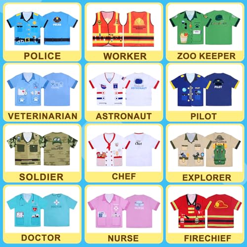 12-Piece Kids’ Community Helper Dress-Up Costume Set