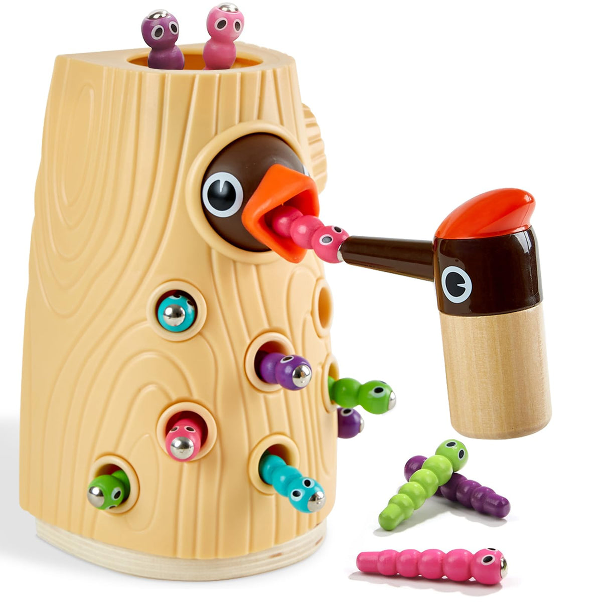 TOP BRIGHT Montessori Magnetic Bird Feeding Game for Toddlers