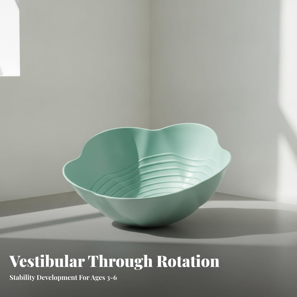 WeiLaiKeQi Outdoor Sensory Rotating Balance Bowl, Red