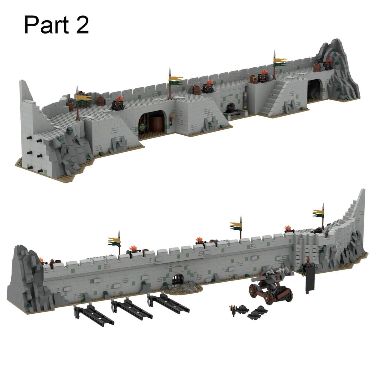 TIANSTO MOC-38478 Helm’s Deep Castle Building Set, 15,830 Pieces