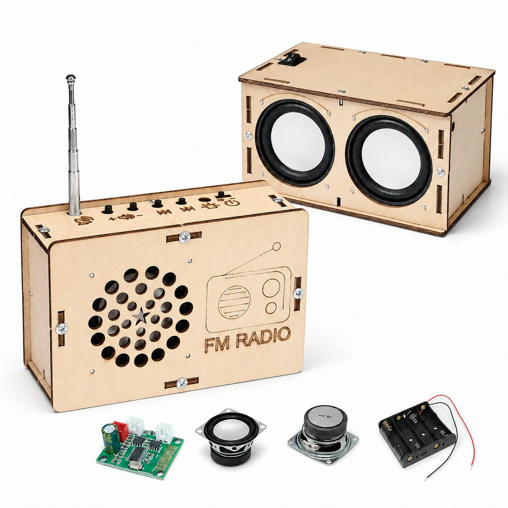 DIY STEM Electronics Kit for Building a Speaker & Radio