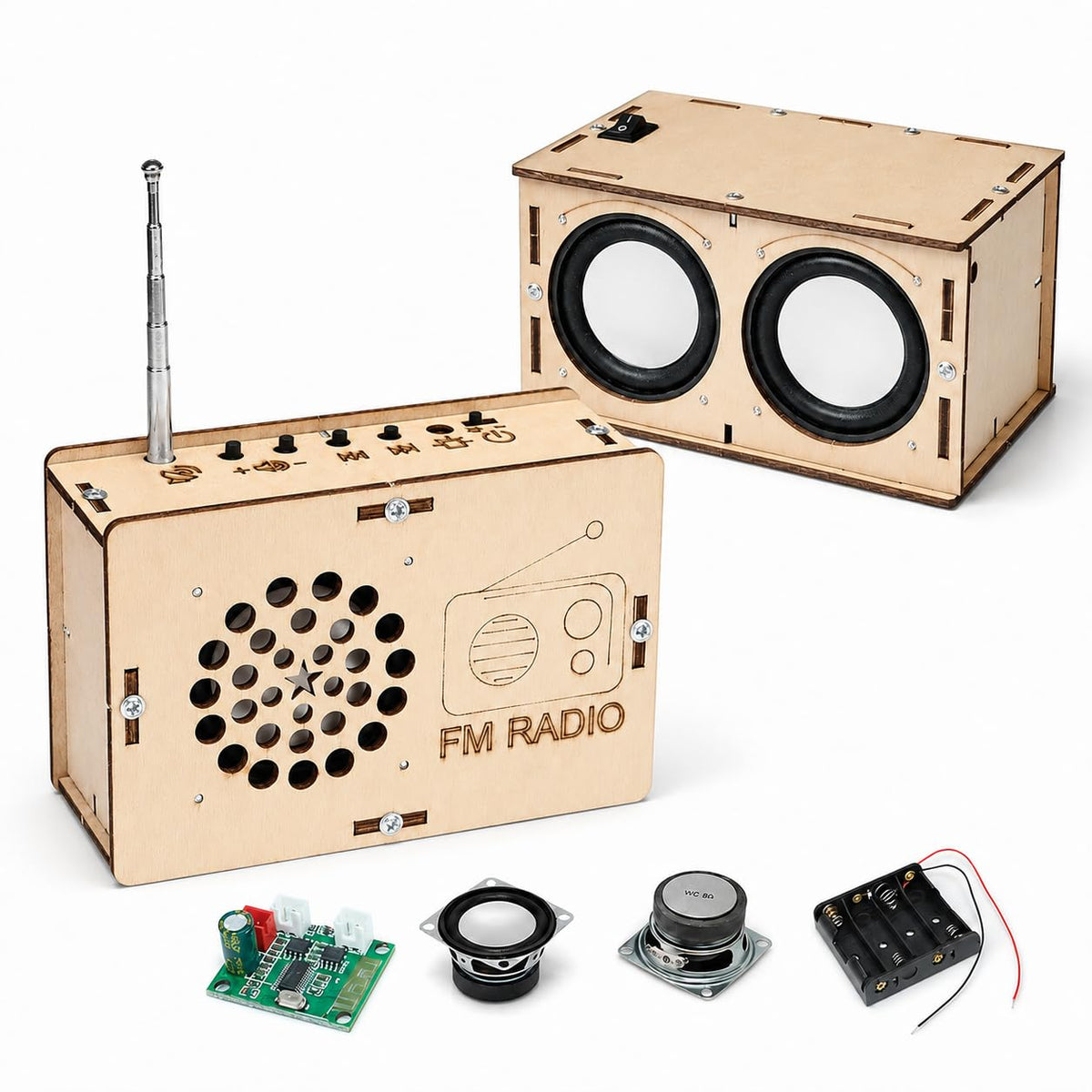 DIY STEM Electronics Kit for Building a Speaker & Radio