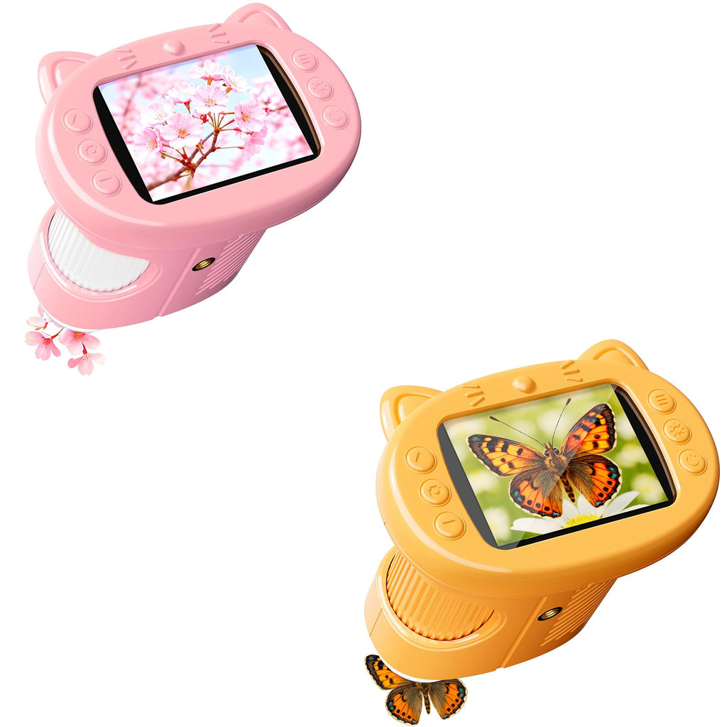 Kids’ 1000X 4K Digital Microscope with 2.4-Inch Screen