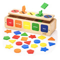 Dailyfunn Montessori Wooden Sorting Box for Toddlers