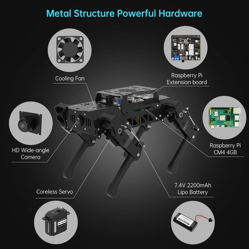 AI Vision Quadruped Educational Robotics Learning Kit