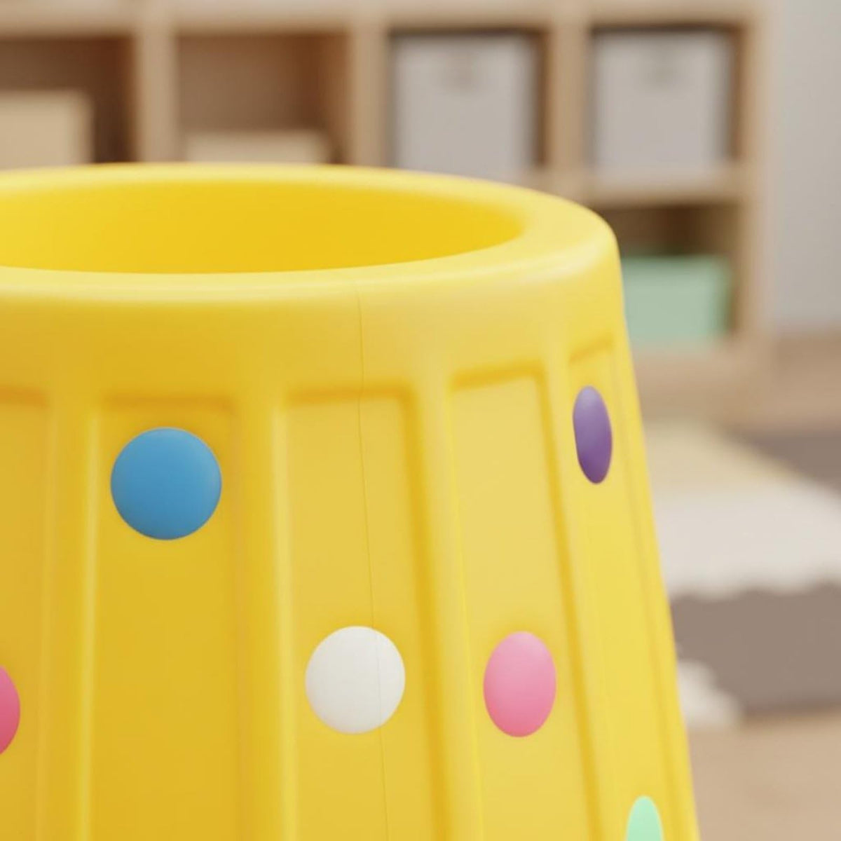 Simhoa Kids’ Foam Sensory Rolling Barrel Toy, Yellow
