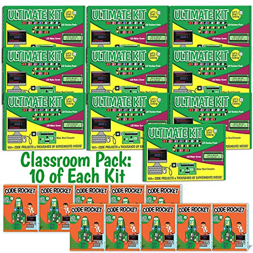 20-Kit Classroom Coding Pack with Ultimate Kits & Code Rockets
