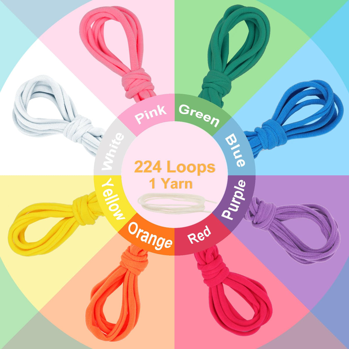 IQKidz Potholder Weaving Loom Kit with Refill Loops
