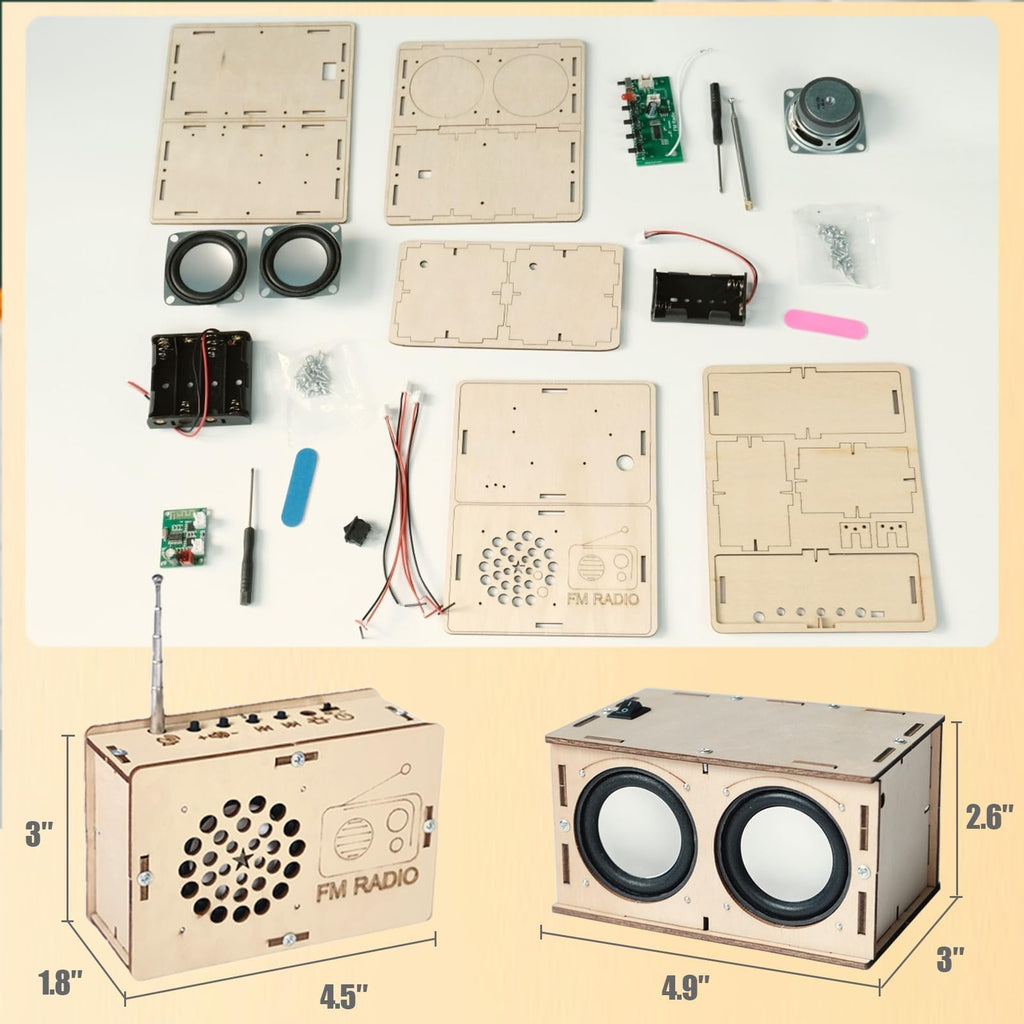 DIY STEM Electronics Kit for Building a Speaker & Radio