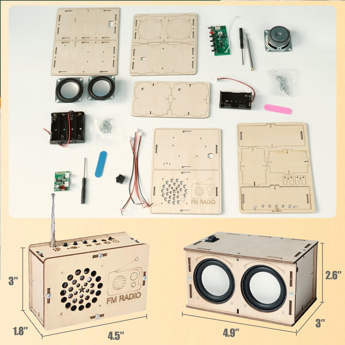DIY STEM Electronics Kit for Building a Speaker & Radio