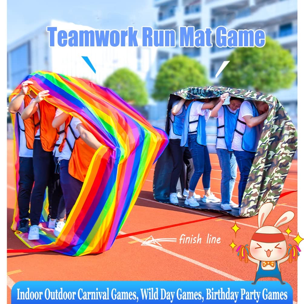5-Piece Teamwork Running Mat Game Set with Storage Bag