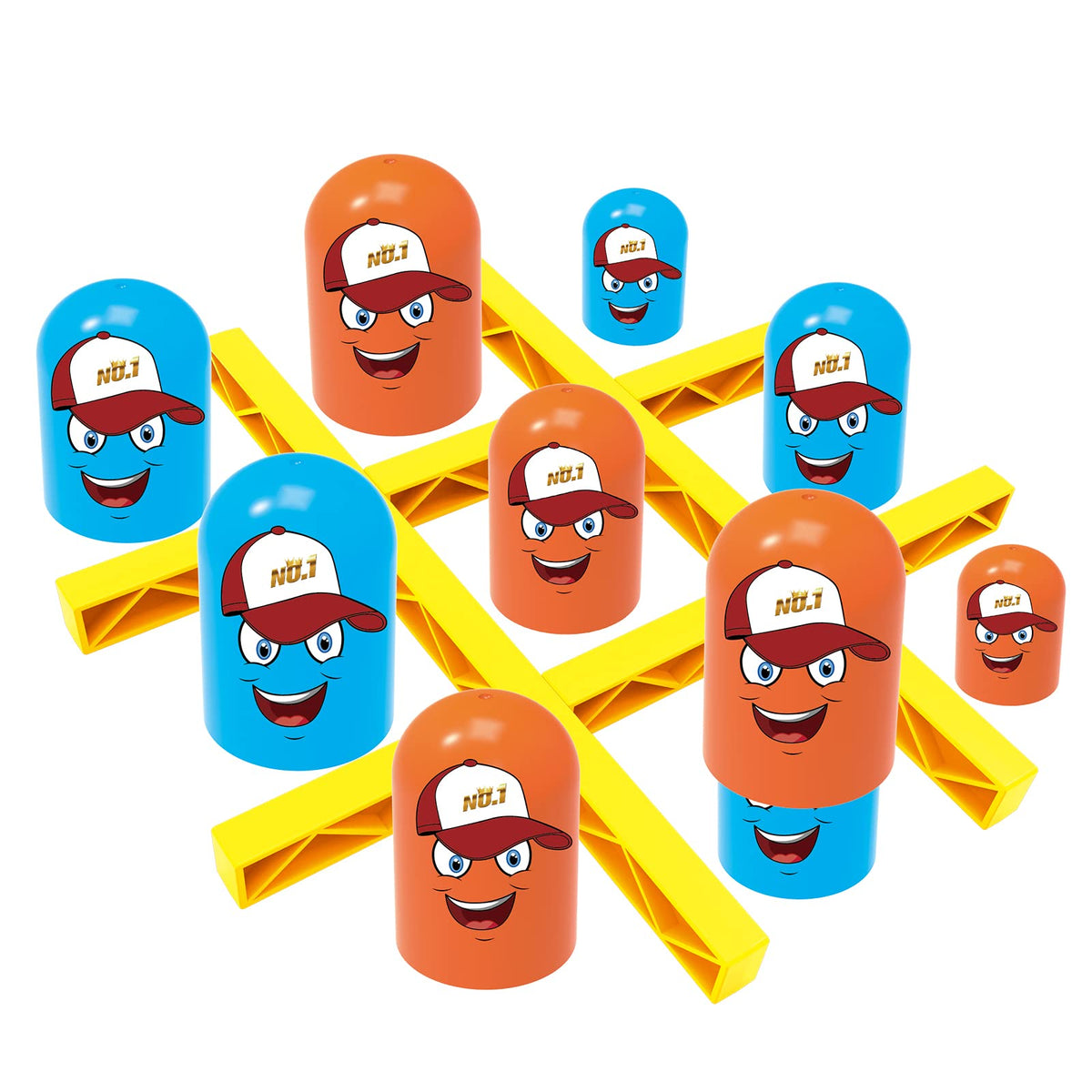lewabov Stackable Tic-Tac-Toe Strategy Game for Ages 3+