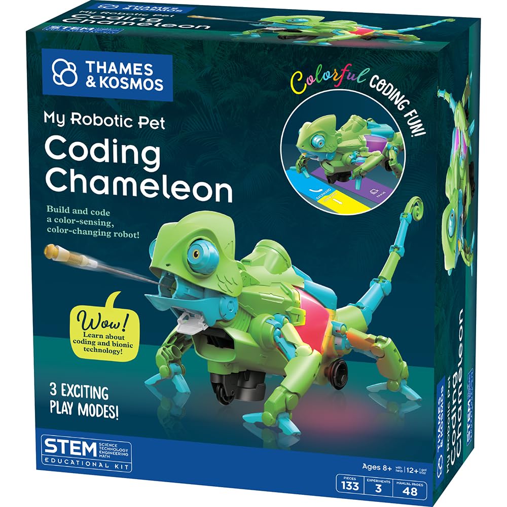 Thames & Kosmos Coding Chameleon Robotic Pet STEM Kit