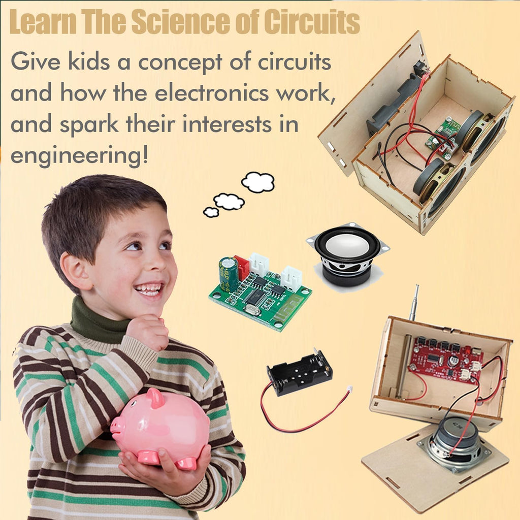 DIY STEM Electronics Kit for Building a Speaker & Radio