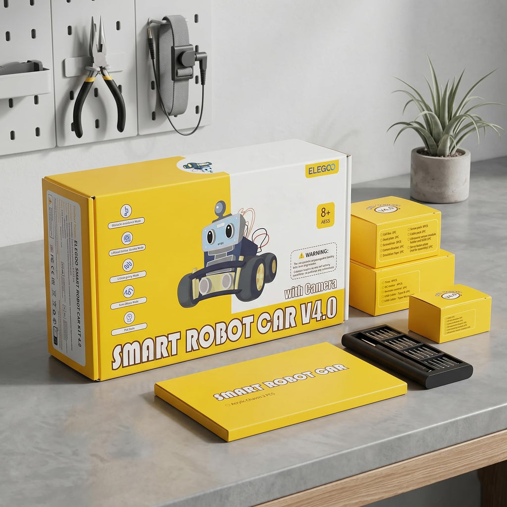 ELEGOO UNO R3 Smart Robot Car Kit V4 with Camera