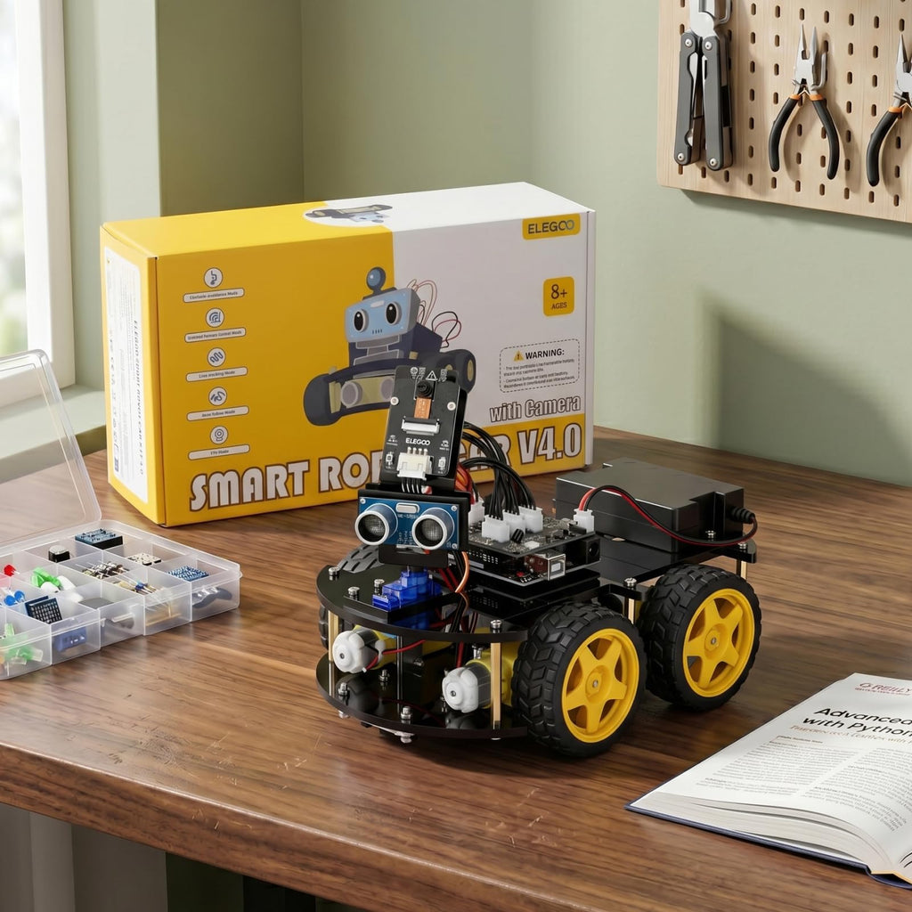 ELEGOO UNO R3 Smart Robot Car Kit V4 with Camera