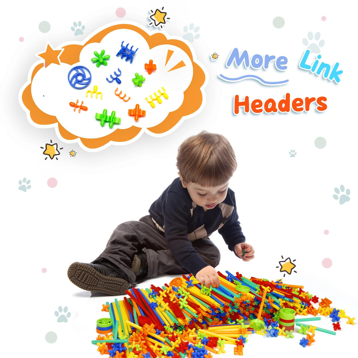 Ggiibro STEM Straw Constructor Engineering Building Toy Set