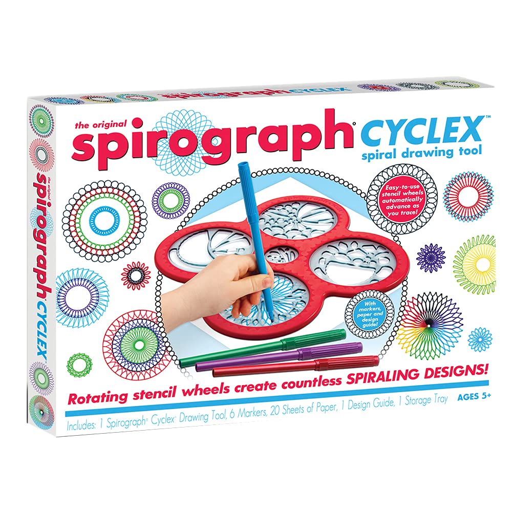 Spirograph Classic Spiral Art Drawing Kit with Pens & Case