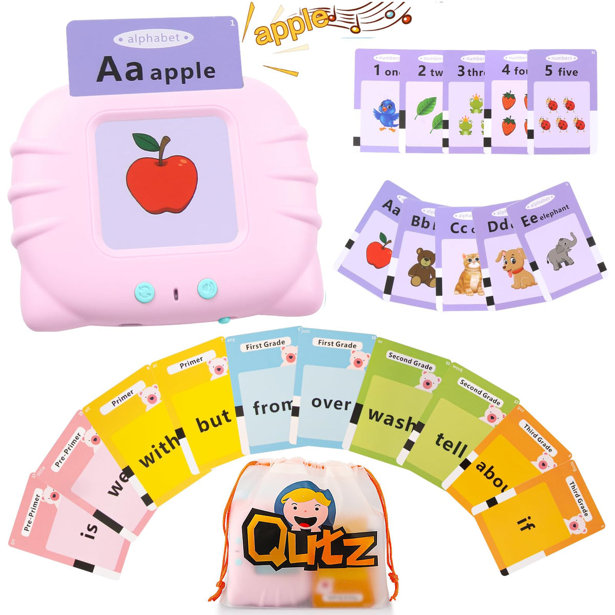 QutZ Educational Flash Cards for Learning and Practice