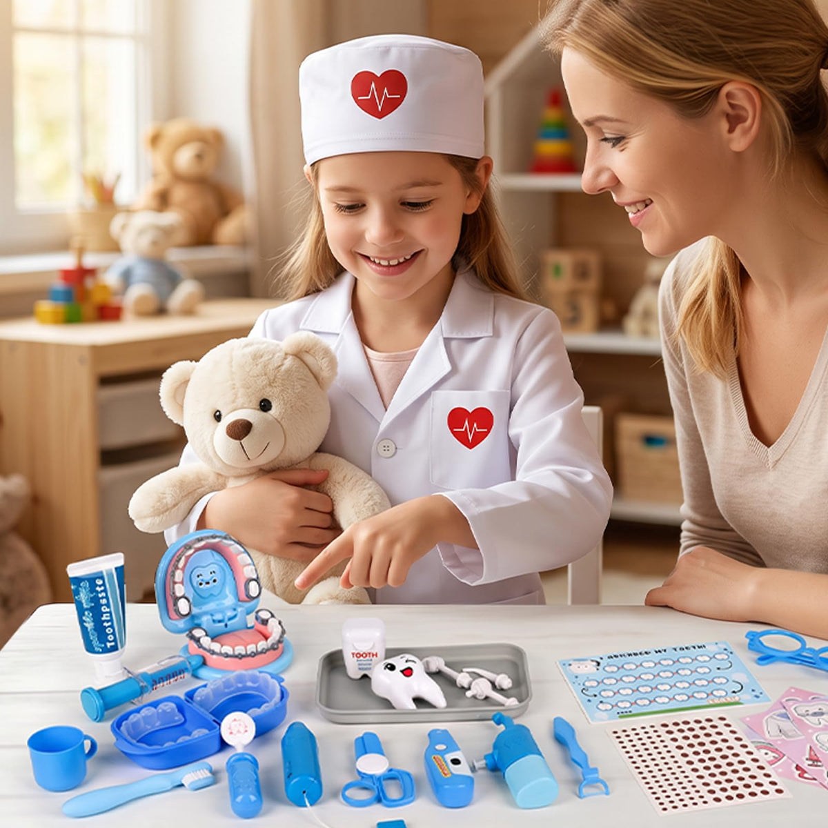 Kids’ Pretend Play Dentist Kit for Educational Role-Play