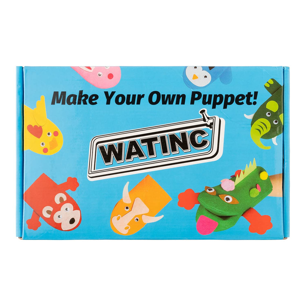 WATINC Kids’ Felt Sock Hand Puppet Making Craft Kit