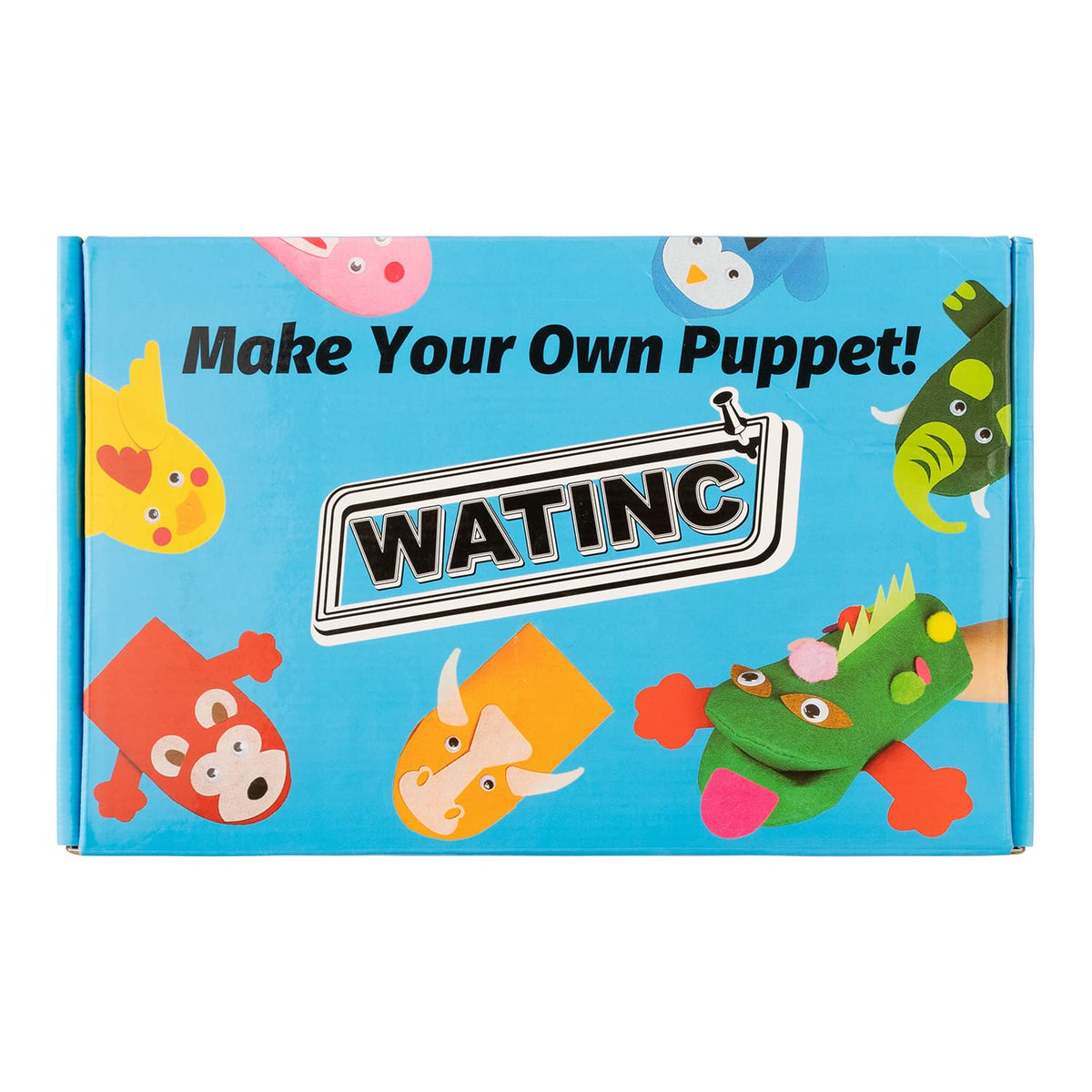 WATINC Kids’ Felt Sock Hand Puppet Making Craft Kit
